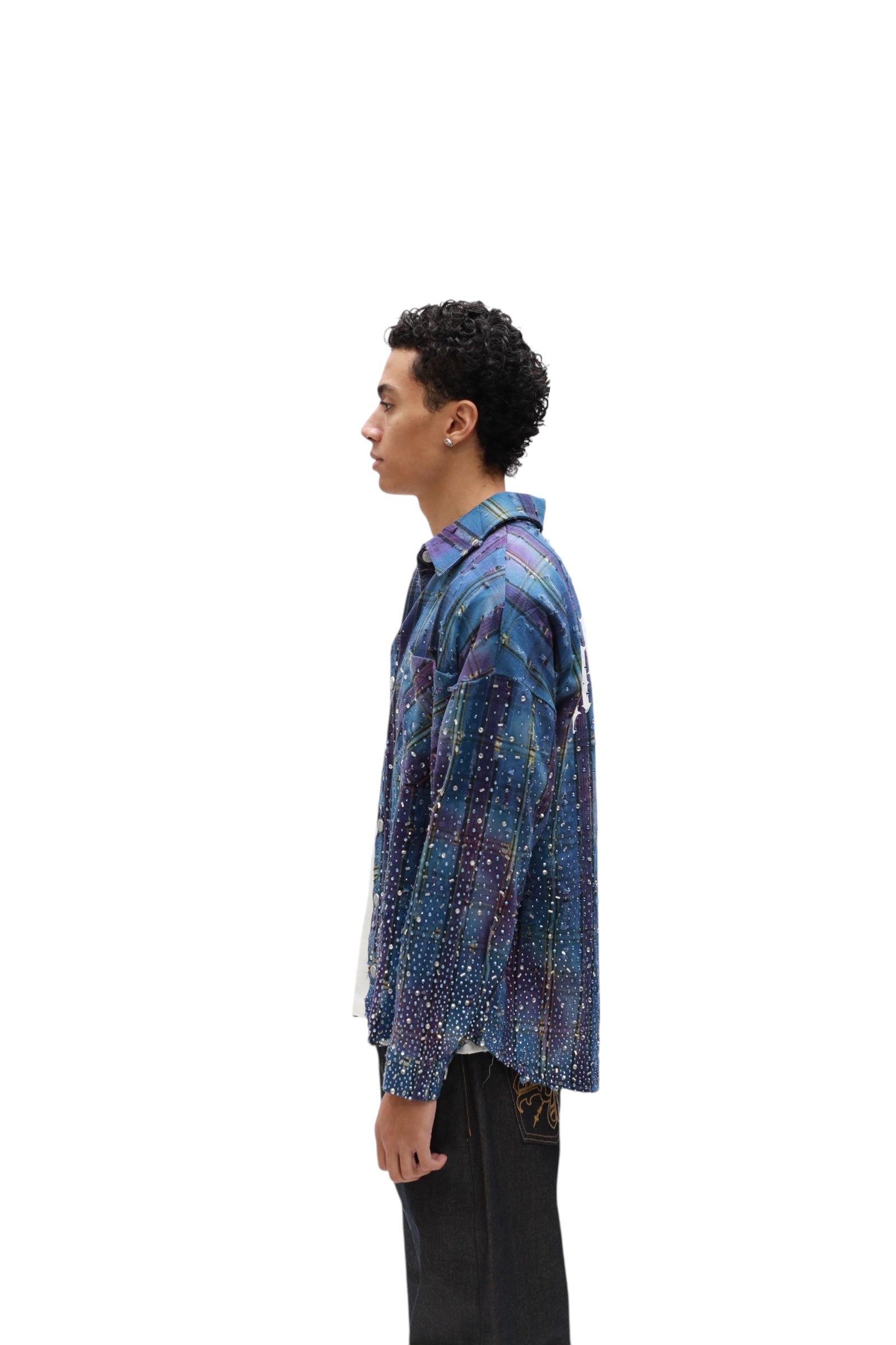 Galaxy Rhinestone Flannel
