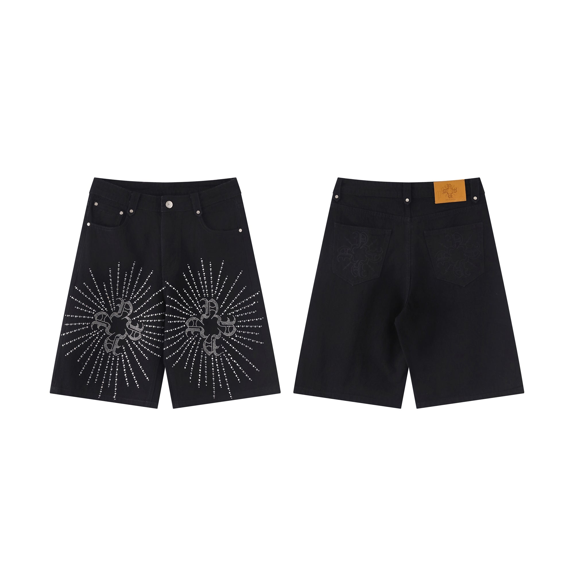 Rhinestone Monogram Jorts