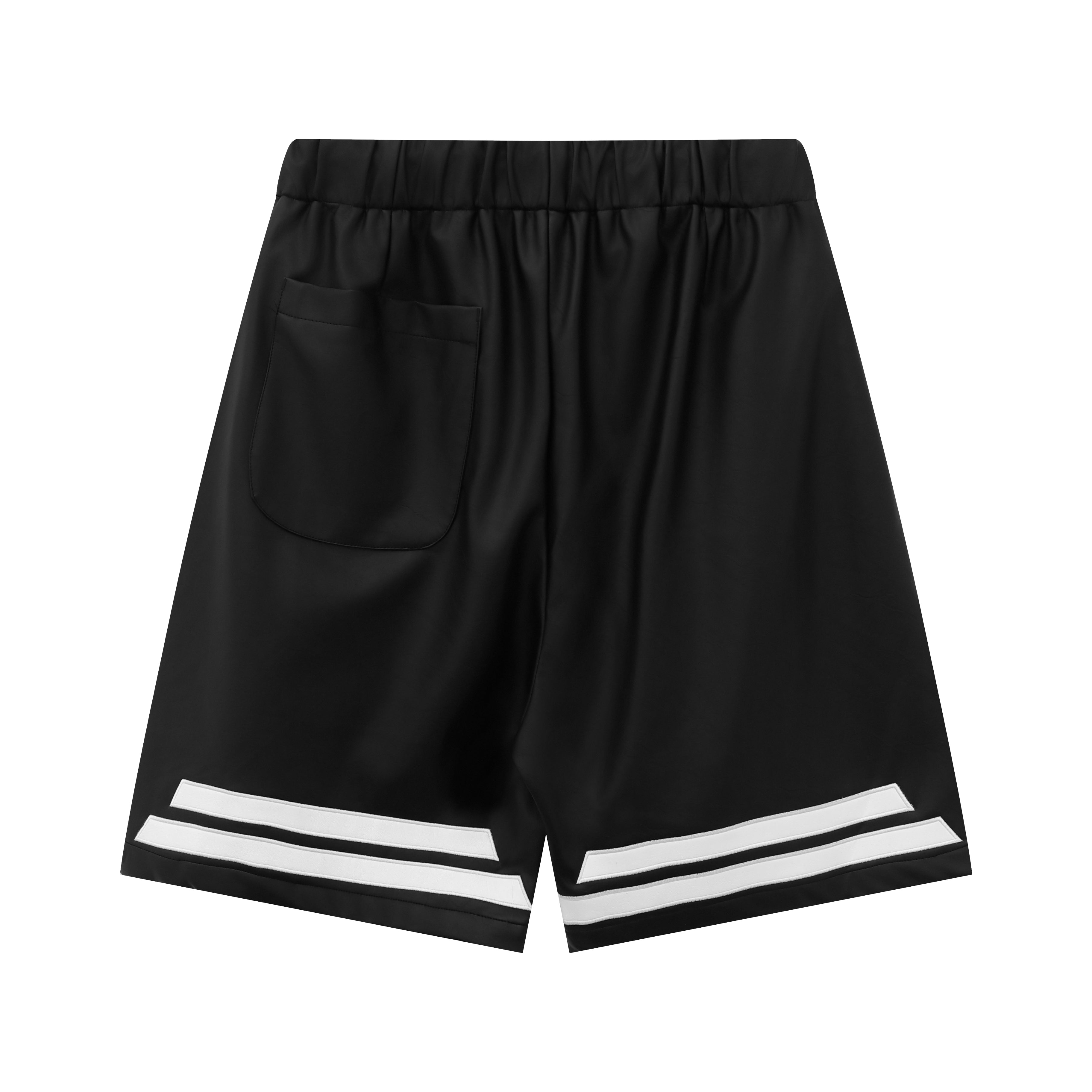 Leather Shorts -Black