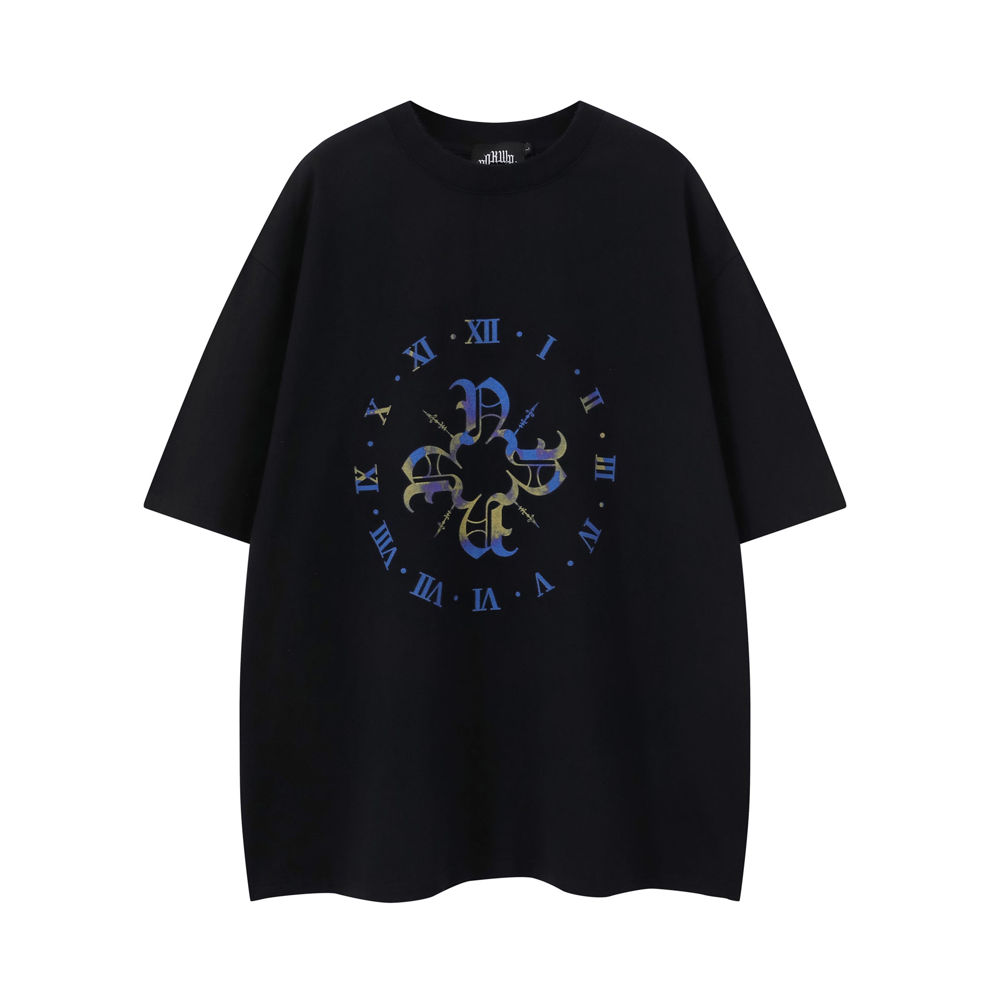 Monogram Clock Tee -Black