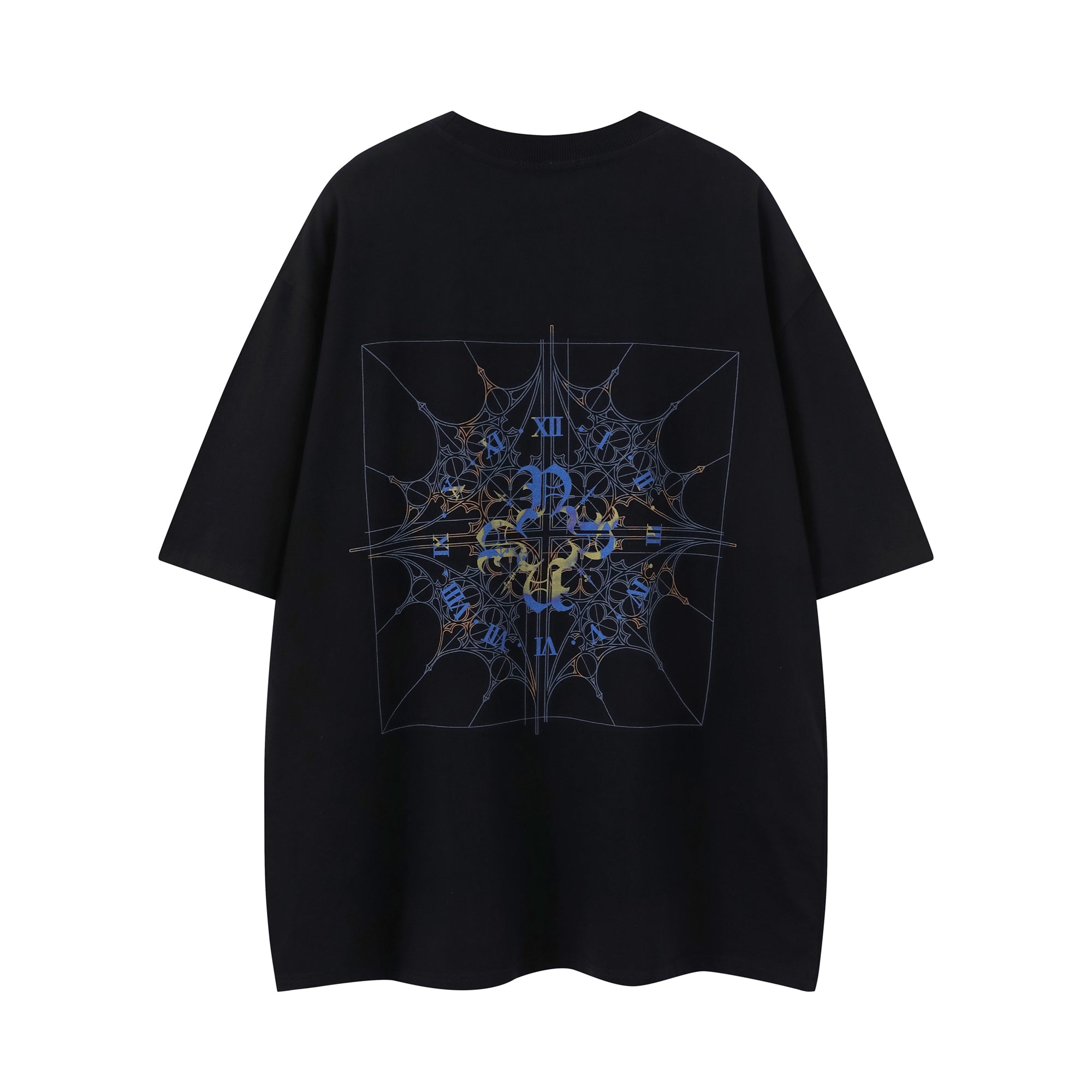 Monogram Clock Tee -Black