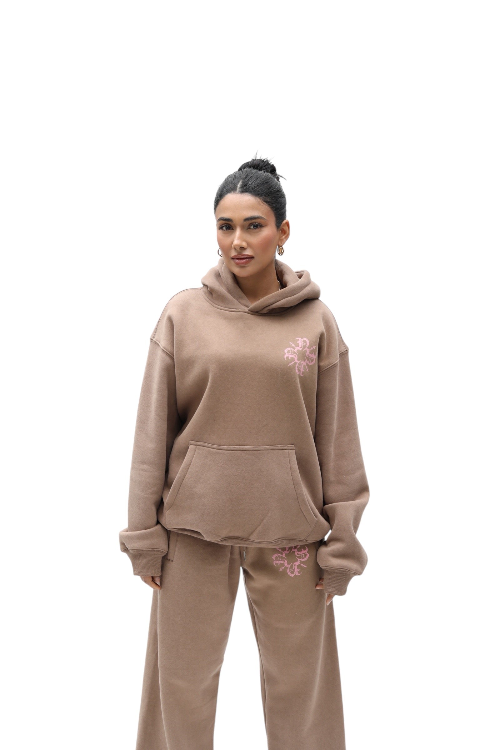 UNISEX Monogram Essential Hoodie Brown