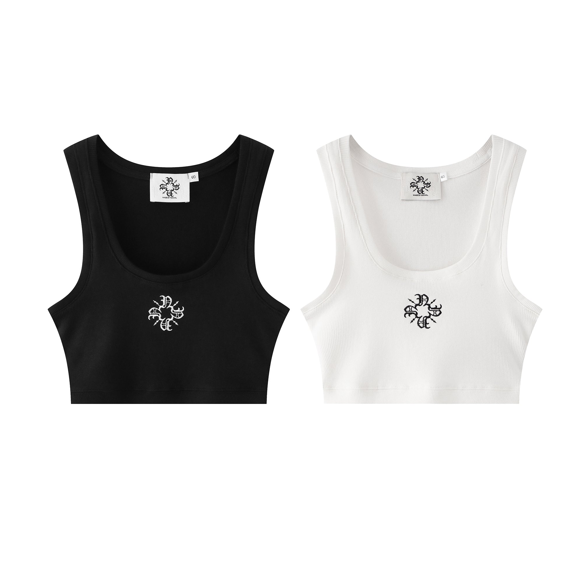 Women’s Quad-N Monogram Rib Crop Tank