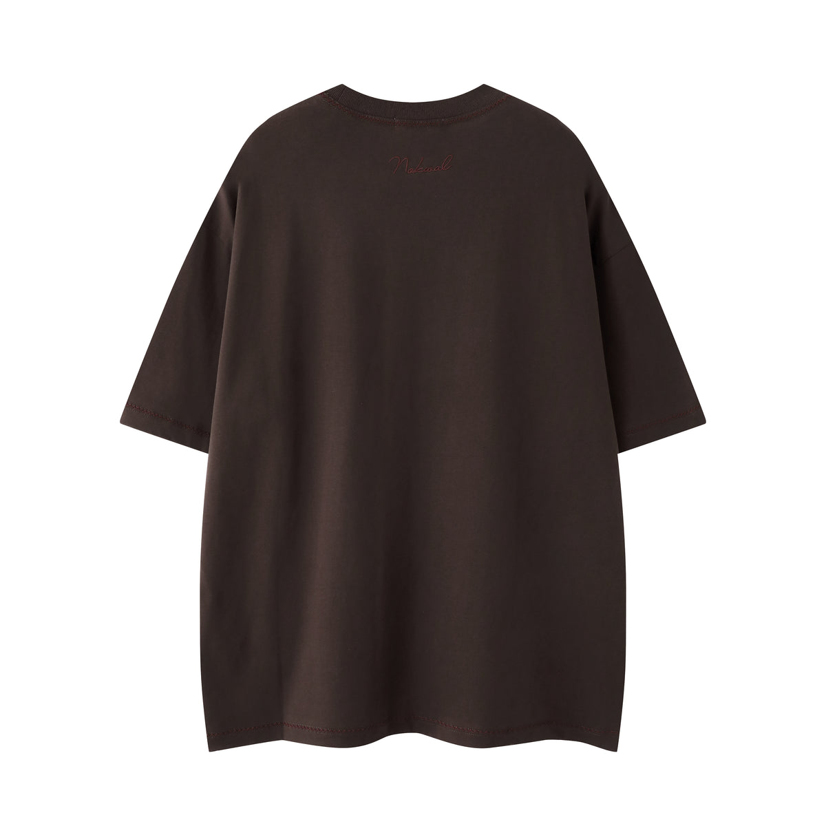 Embroidered Monogram Heritage Tee Brown
