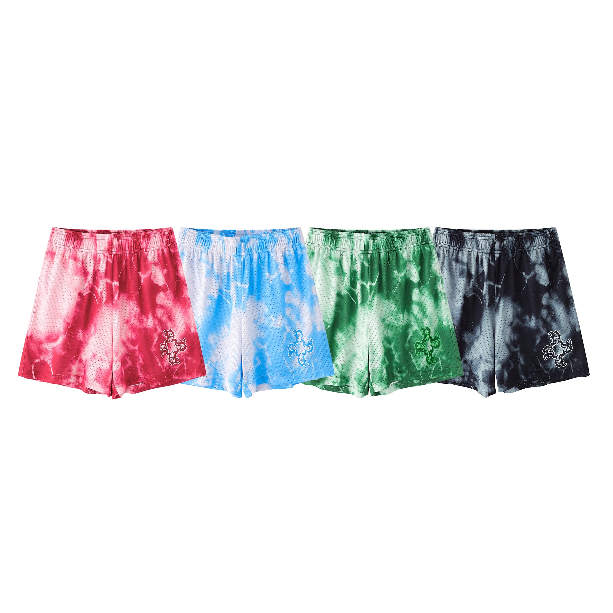 Shadow Black Dye Mesh Shorts