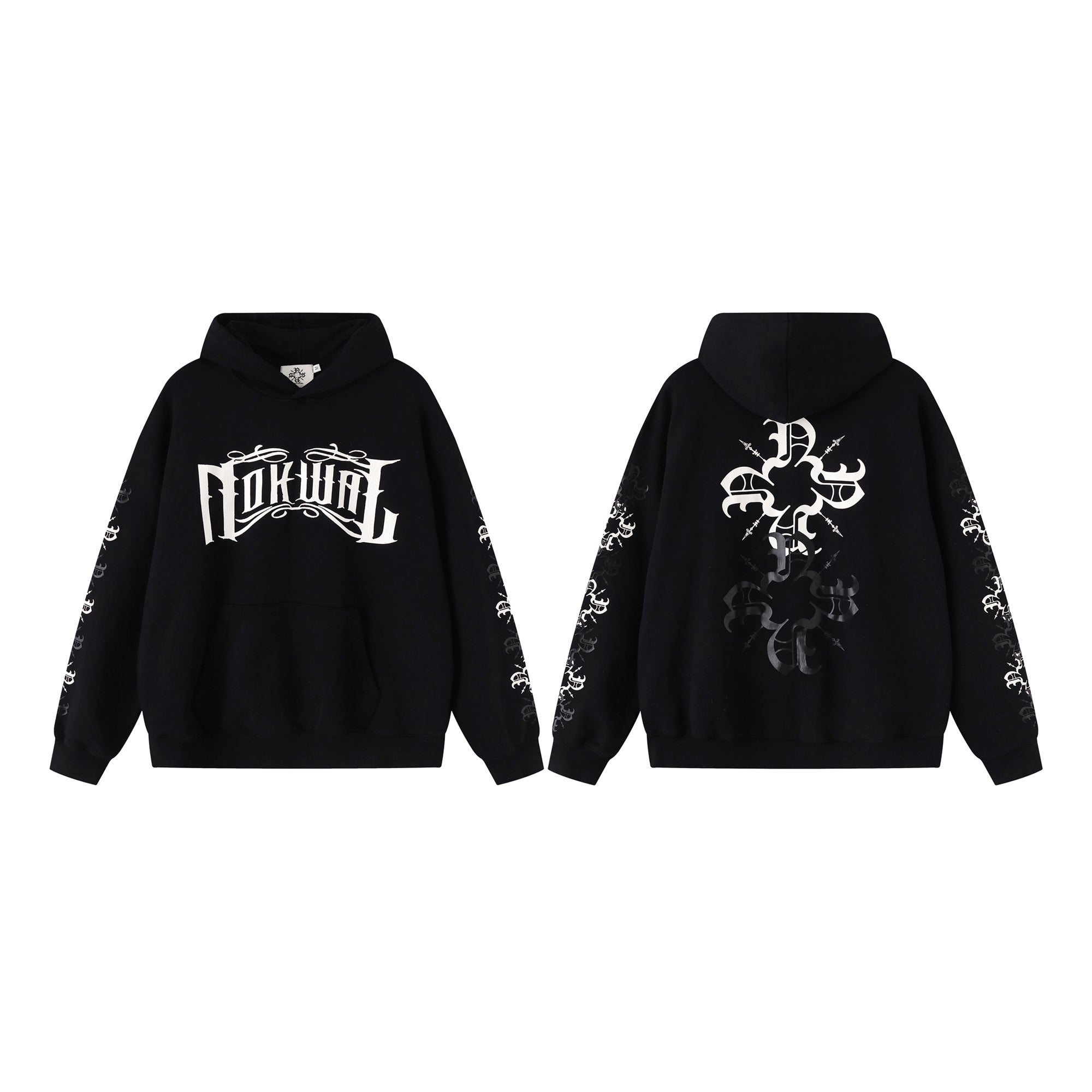 Inner Locking Monogram Hoodie - Black