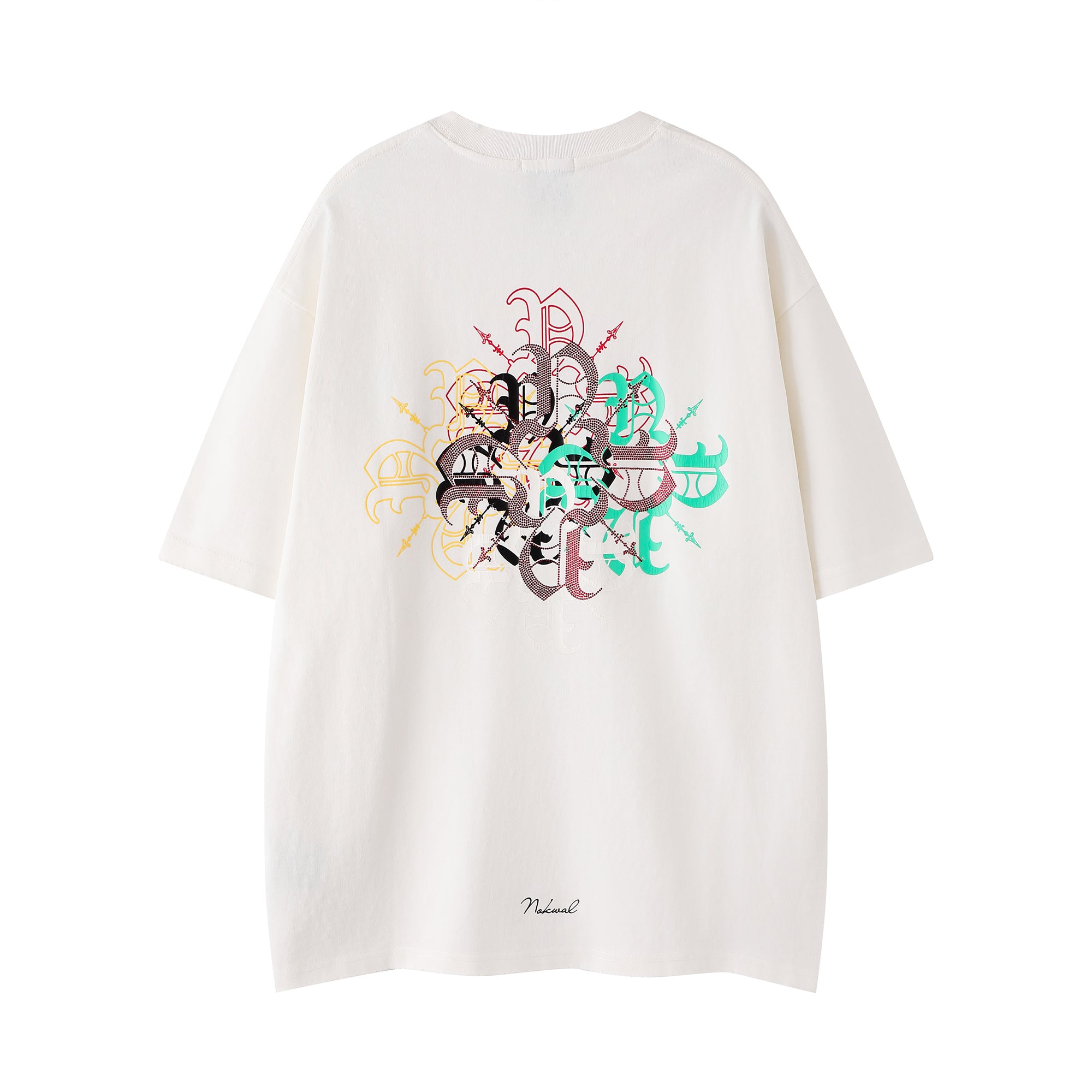 Nokwal Multicolor Cluster Tee-White