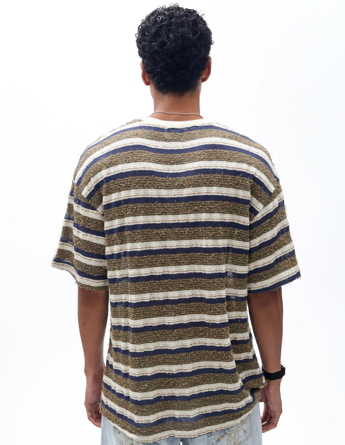 Vintage Stripe Loose Thread Tee