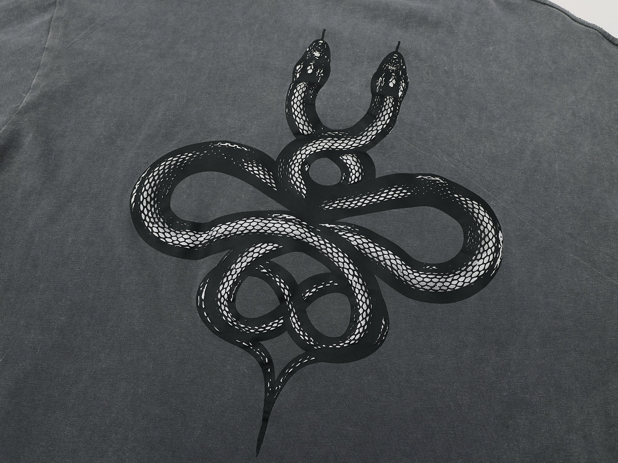 Dual Snake Tee -Grey