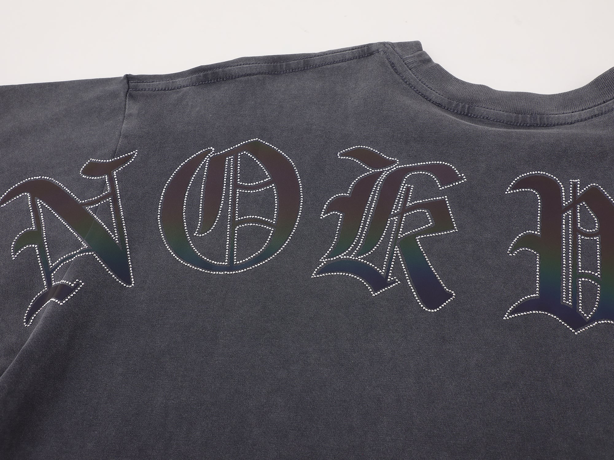 Oversized Damaged Soul Tee -Grey