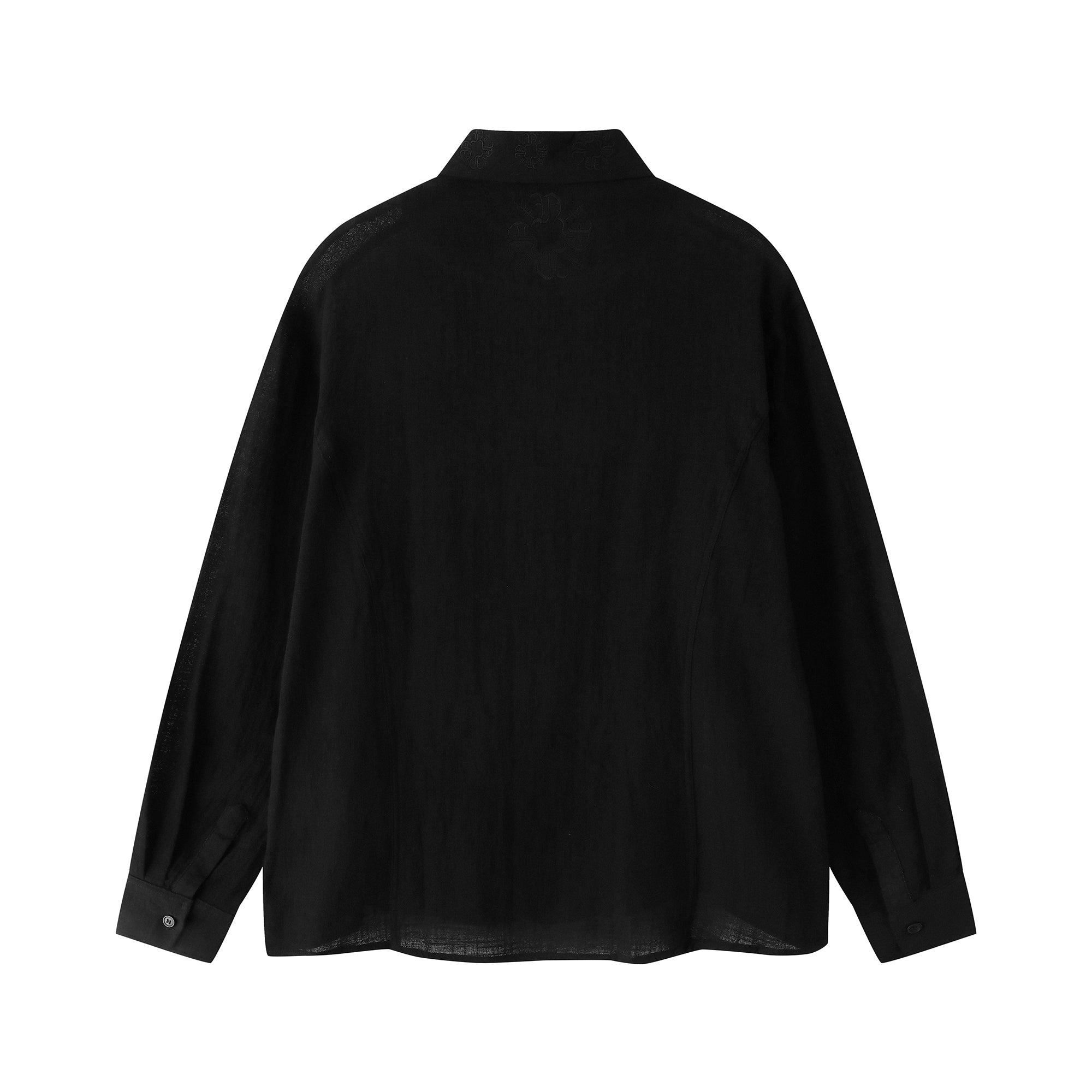 Nokwal Tailored Lenin Shirt-Black