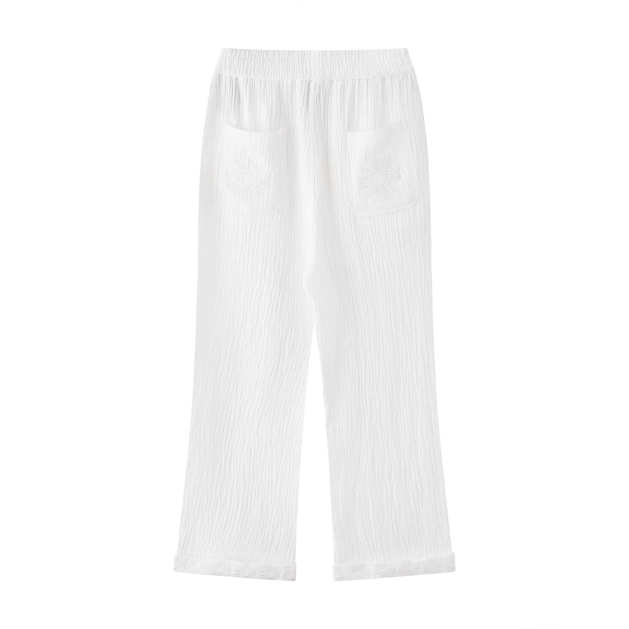 Flow Texture Pants- White