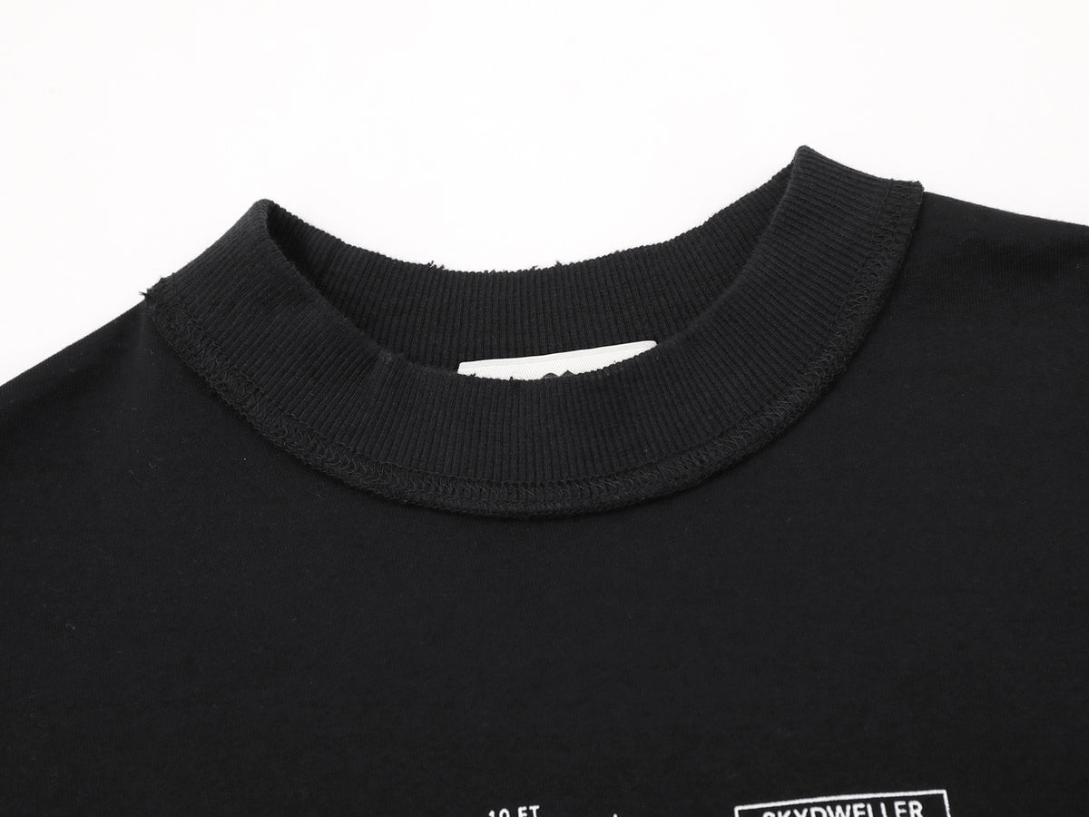 Nokwal Blueprint Graphic Tee Black