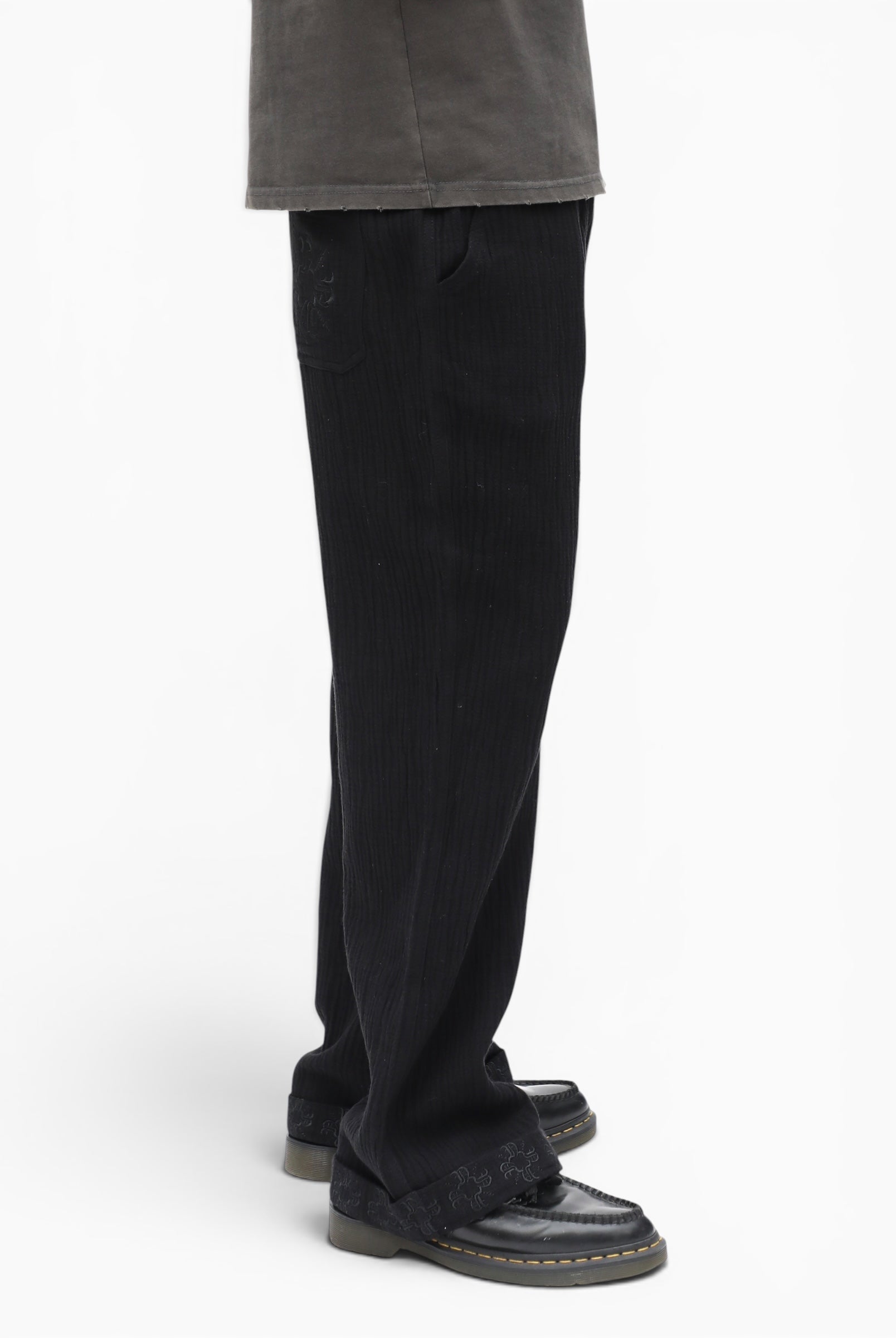 Flow Texture Pants- Black