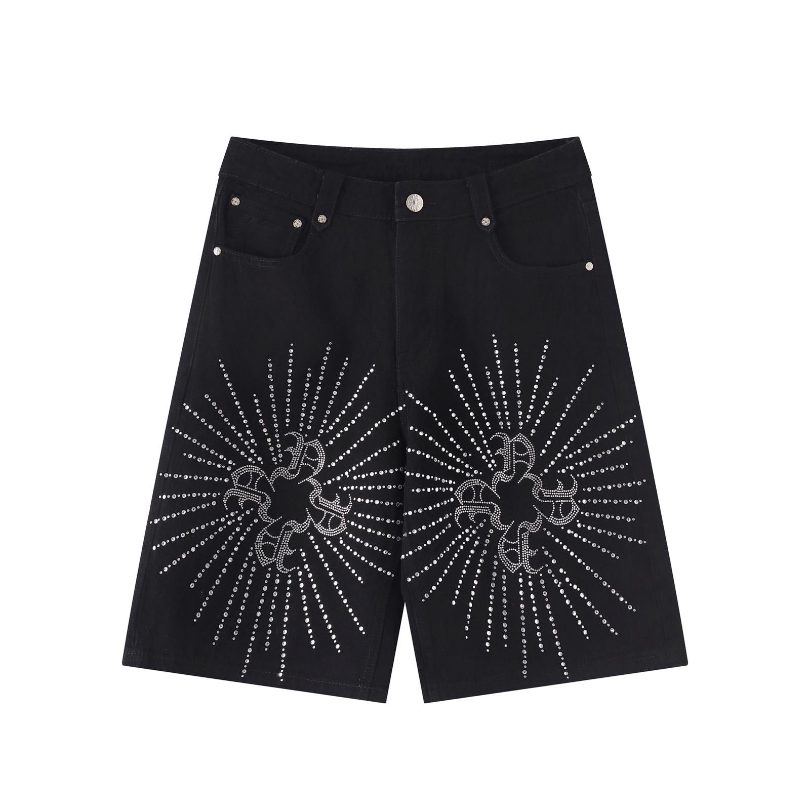 Rhinestone Monogram Jorts