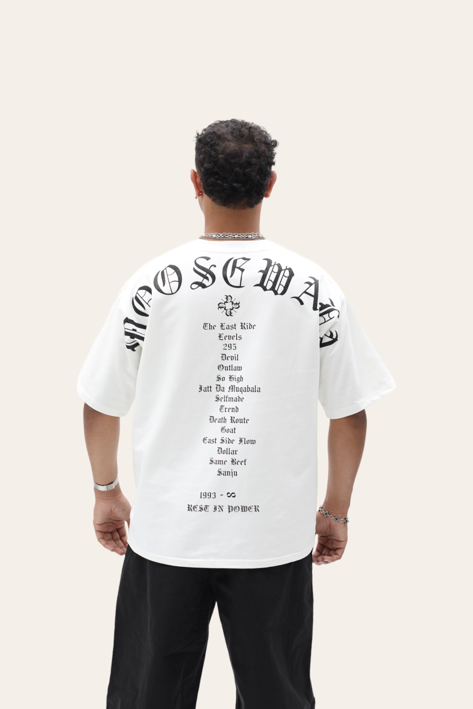 PRE ORDER King Of Hearts Sidhu Moosewala T Shirt - White
