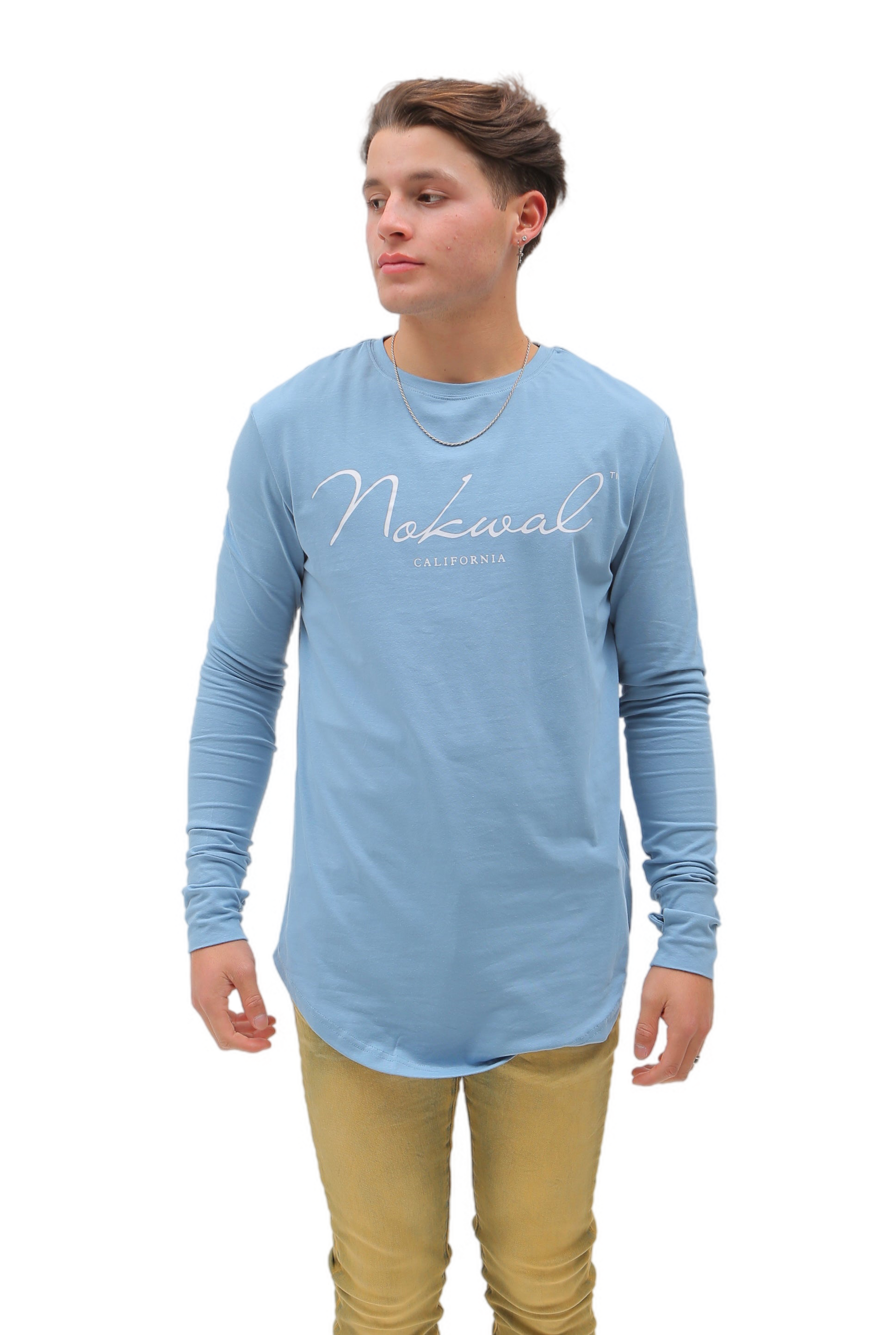 Signature Long Sleeve T-Shirt - Baby Blue