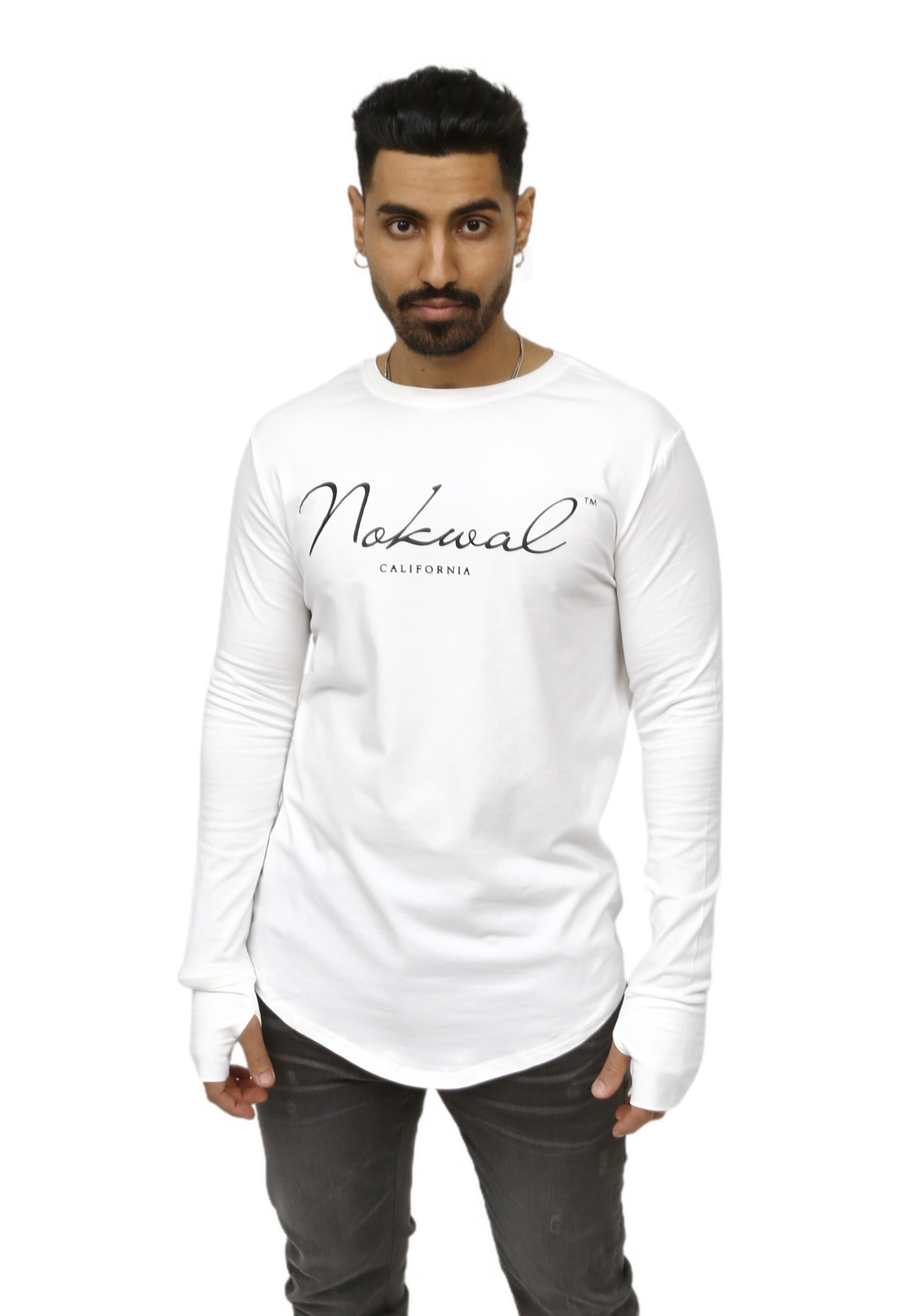 White/Black Signature Long Sleeve