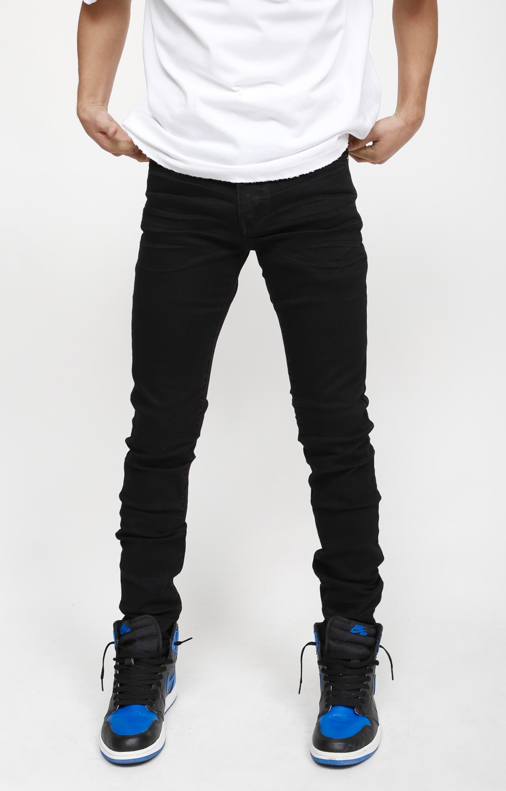 Nokwal Jet Black Skinny Denim