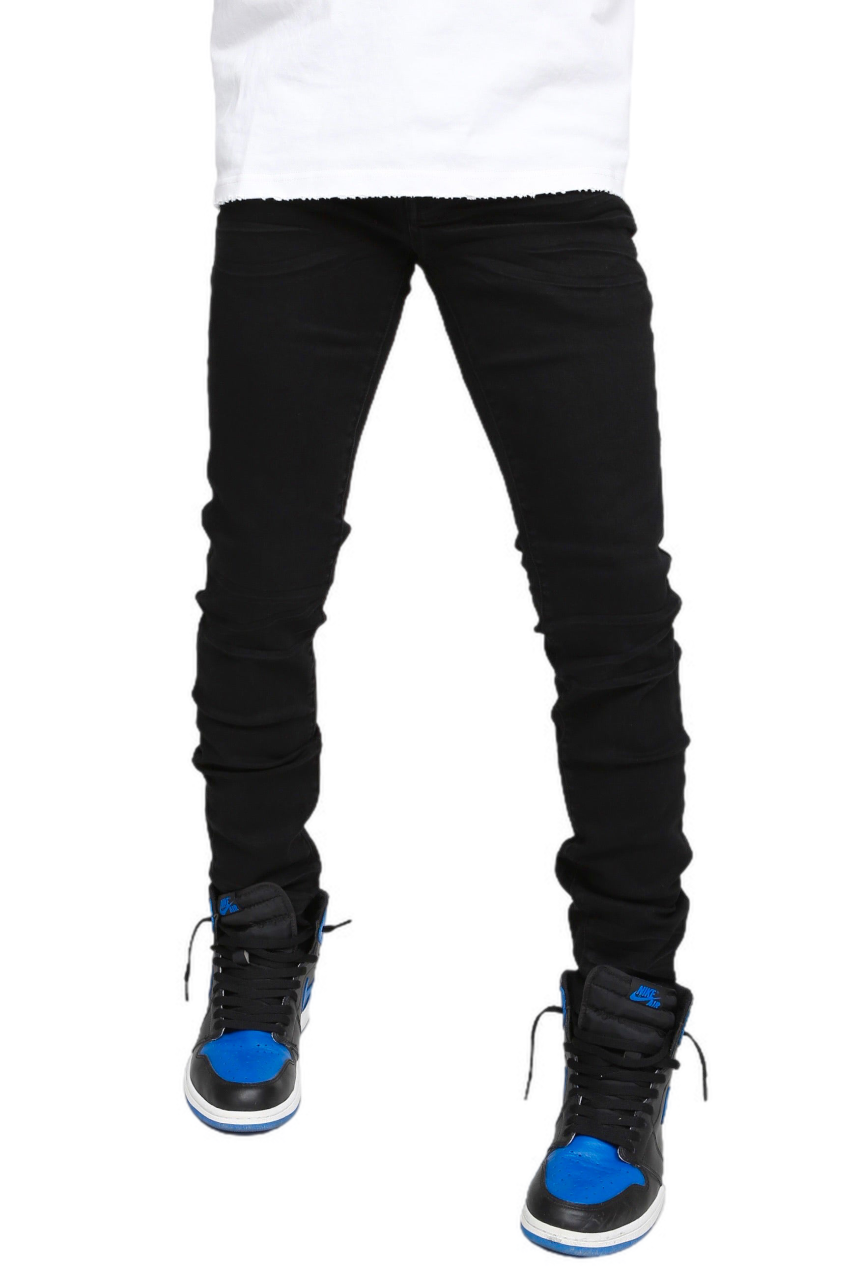 Nokwal Jet Black Skinny Denim