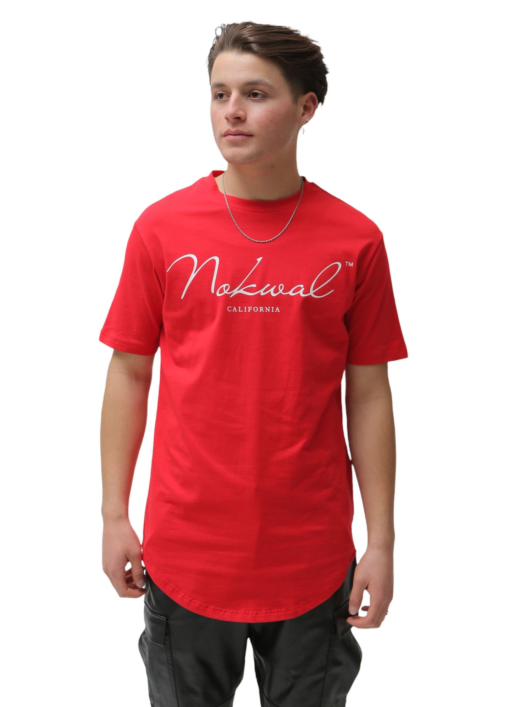 Red T-Shirt w/ White Nokwal Signature