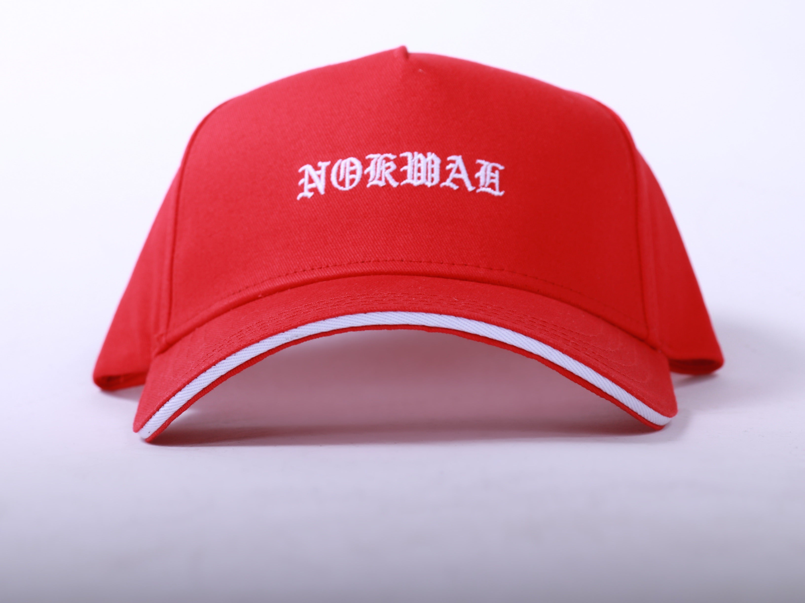 "Nokwal" Snapback- 5 Panel - Red - Nokwal