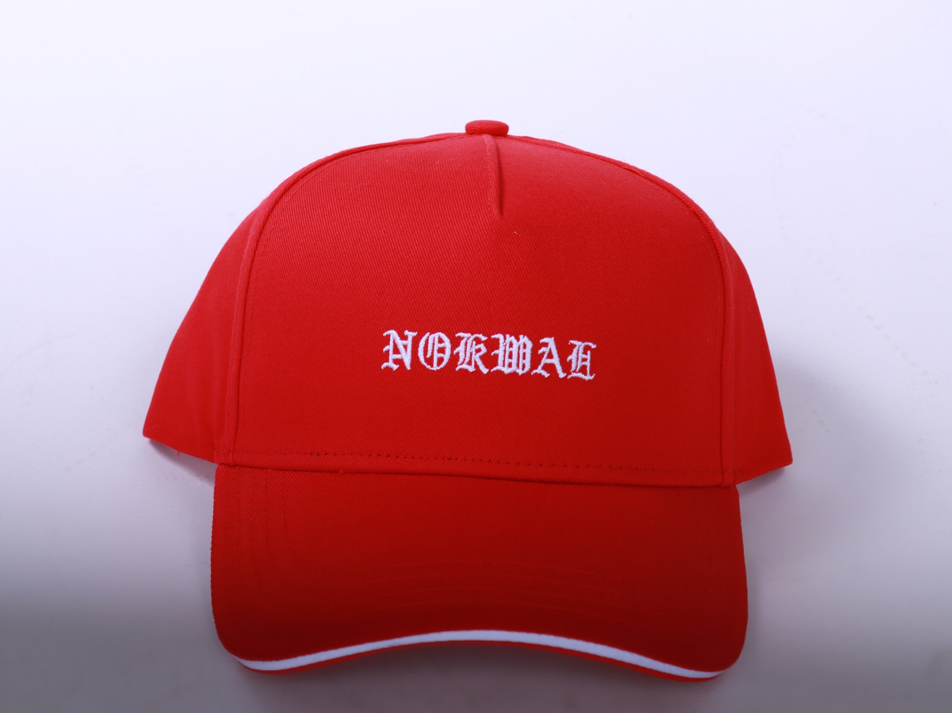 "Nokwal" Snapback- 5 Panel - Red - Nokwal