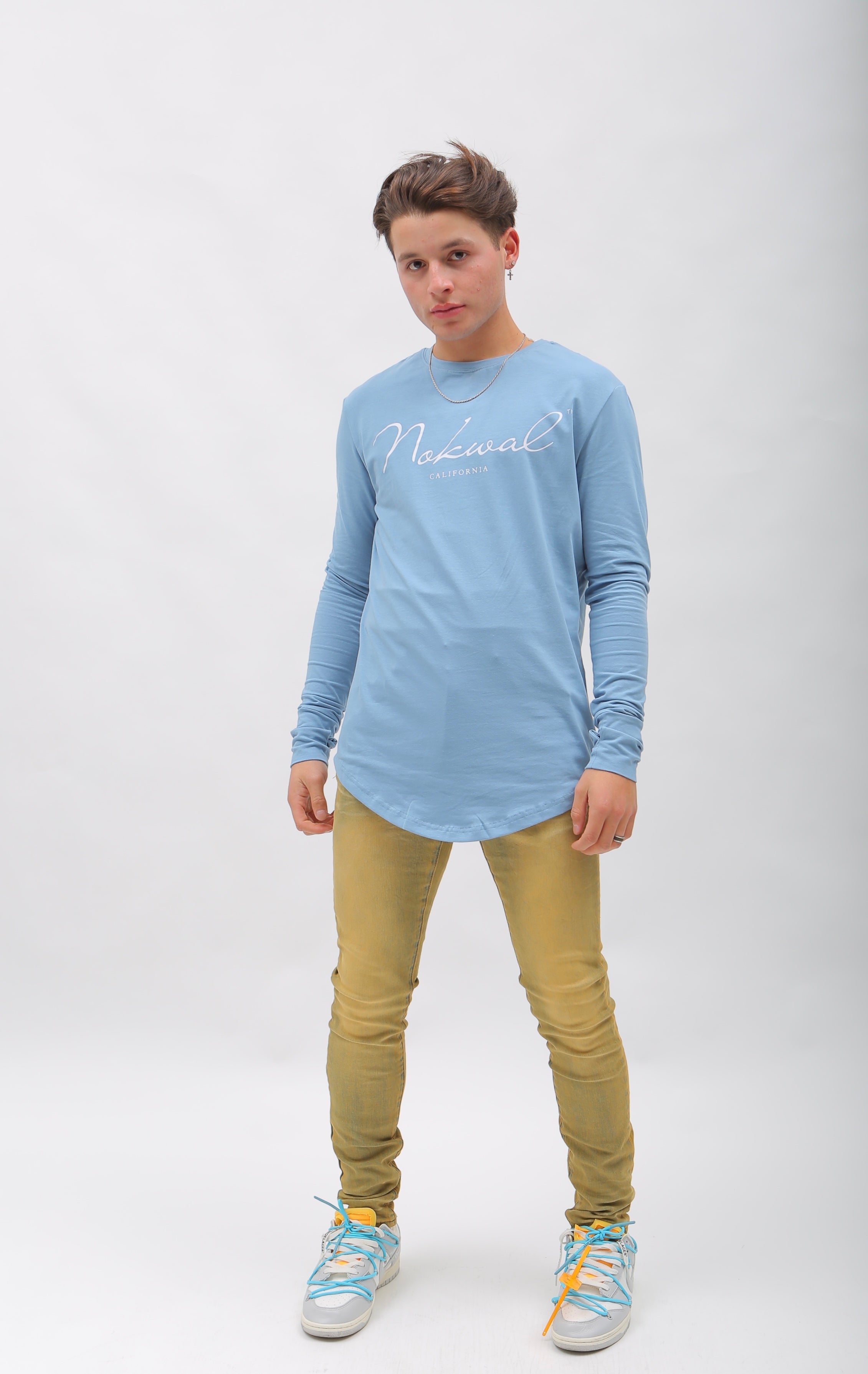 Signature Long Sleeve T-Shirt - Baby Blue