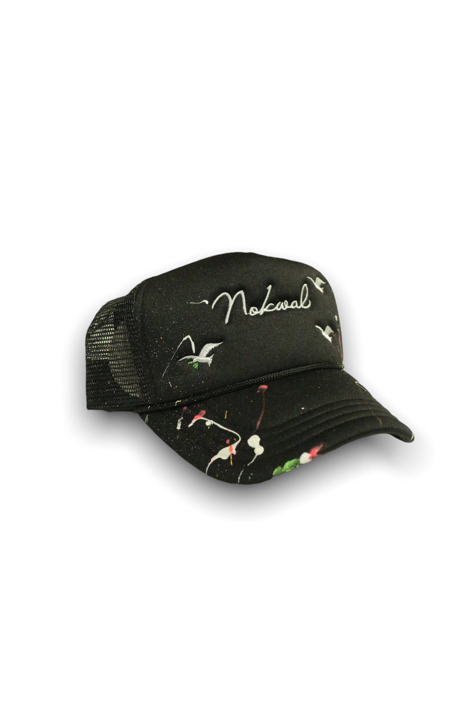 Nokwal Signature Black Foam Trucker Hat - WITH PAINT
