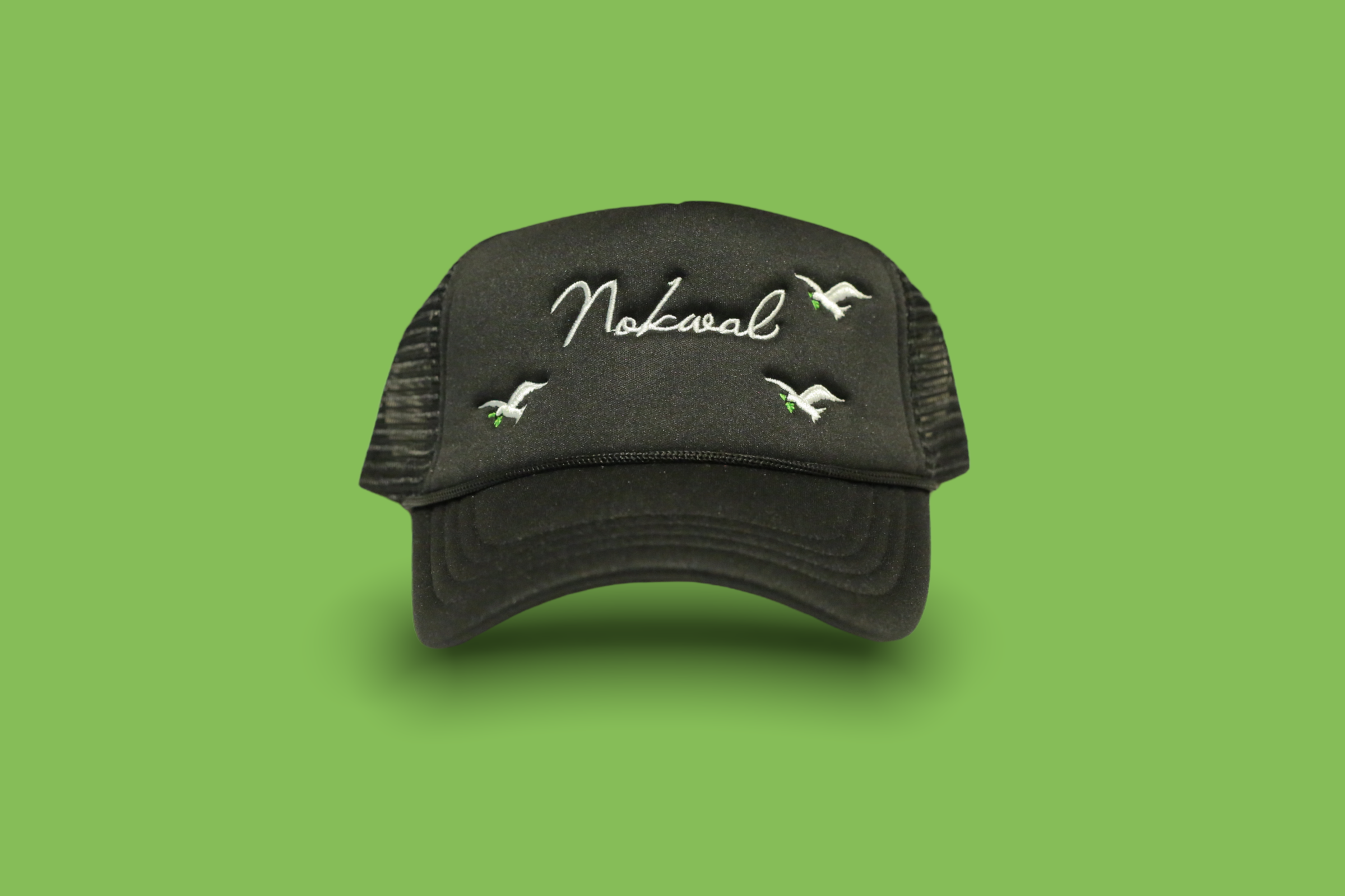 Nokwal Signature Black Foam Trucker Hat