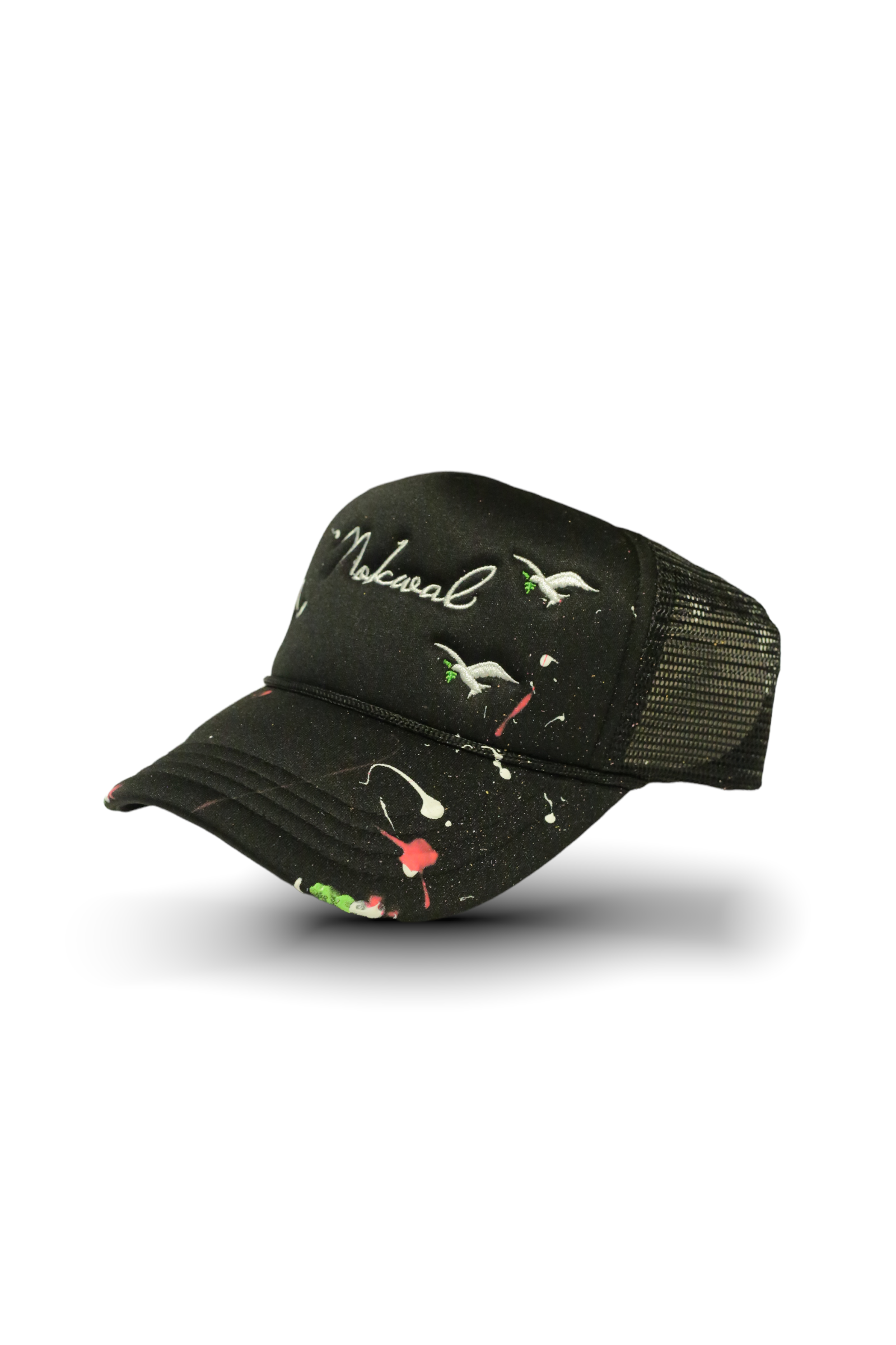 Nokwal Signature Black Foam Trucker Hat - WITH PAINT