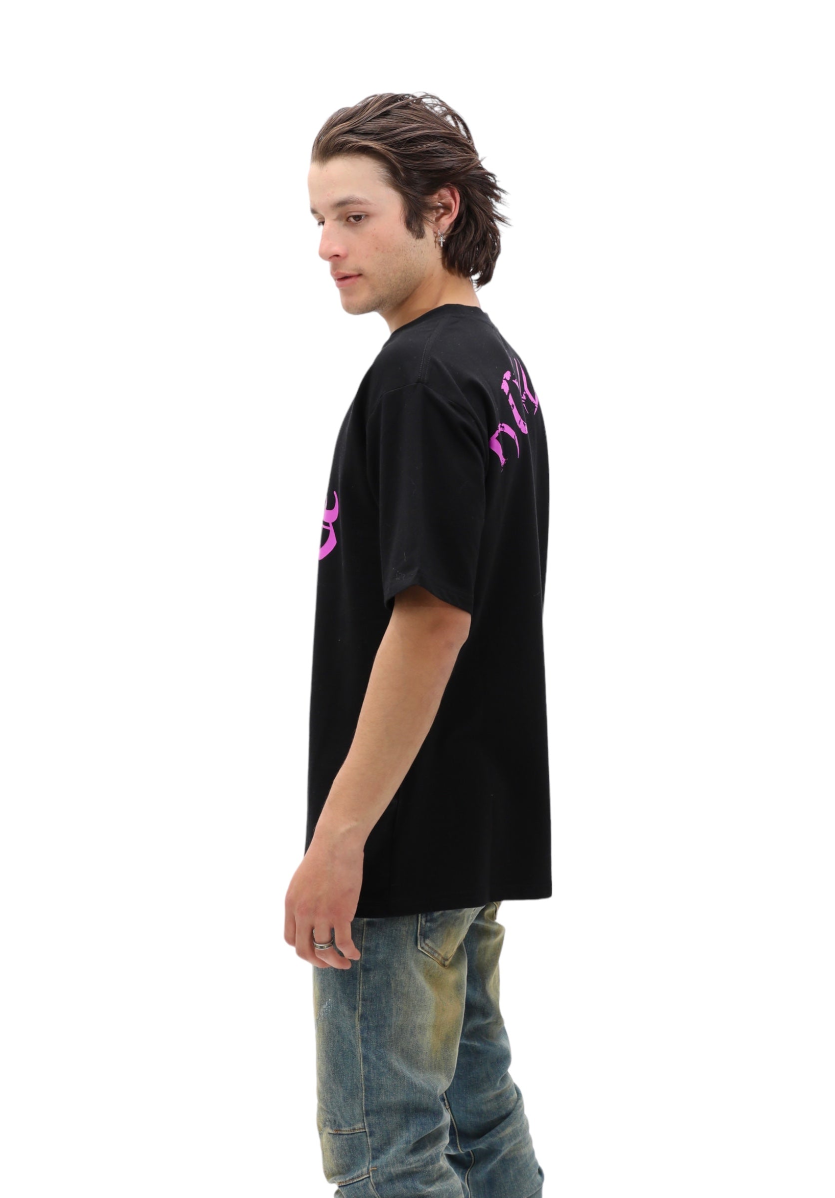 Monogram Skull Tee - Black